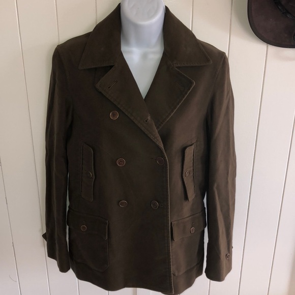 Lauren Ralph Lauren Olive Green Double Breasted - Picture 1 of 6